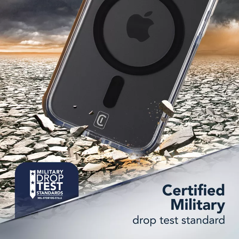 Cellularline Clear Protect - iPhone Air cover rigida con bordi in gomma