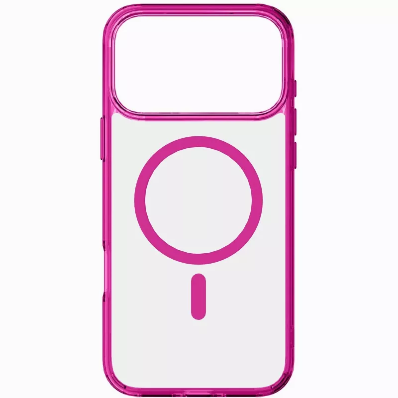 Cellularline Iconic Mag - iPhone 17 Pro cover trasparente con bordi colorati, compatibile con l'ecosistema MagSafe