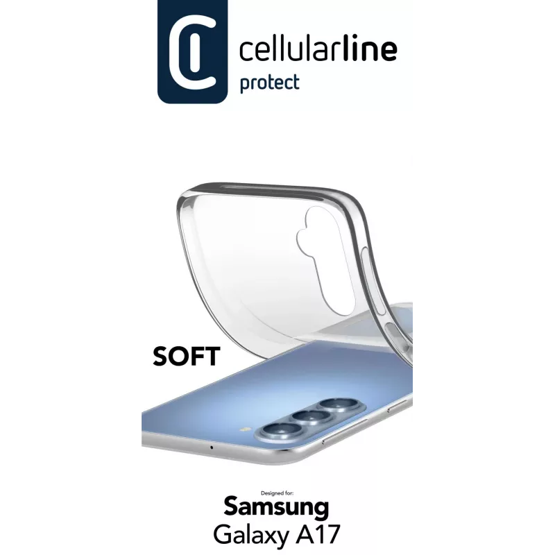 Cellularline Soft - Galaxy A17 custodia in gomma morbida, cover, Samsung, Galaxy A17, 17 cm (6,7