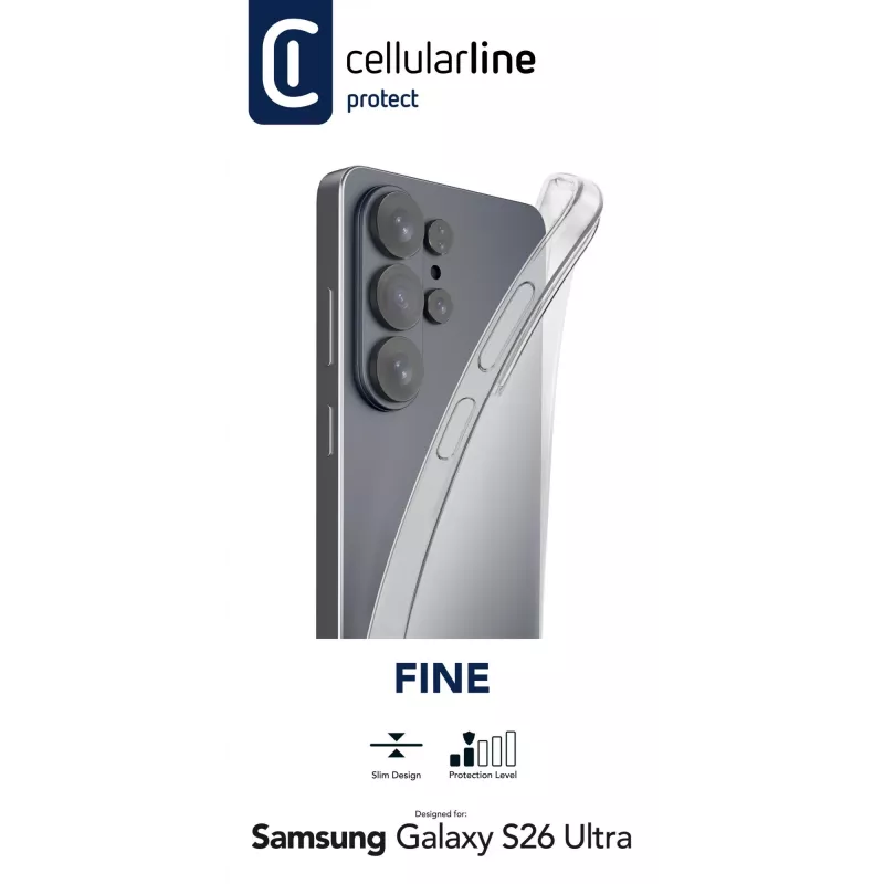 Cellularline Fine - Galaxy S26 Ultra, cover, Samsung, Galaxy S26 Ultra, 17,5 cm (6,9