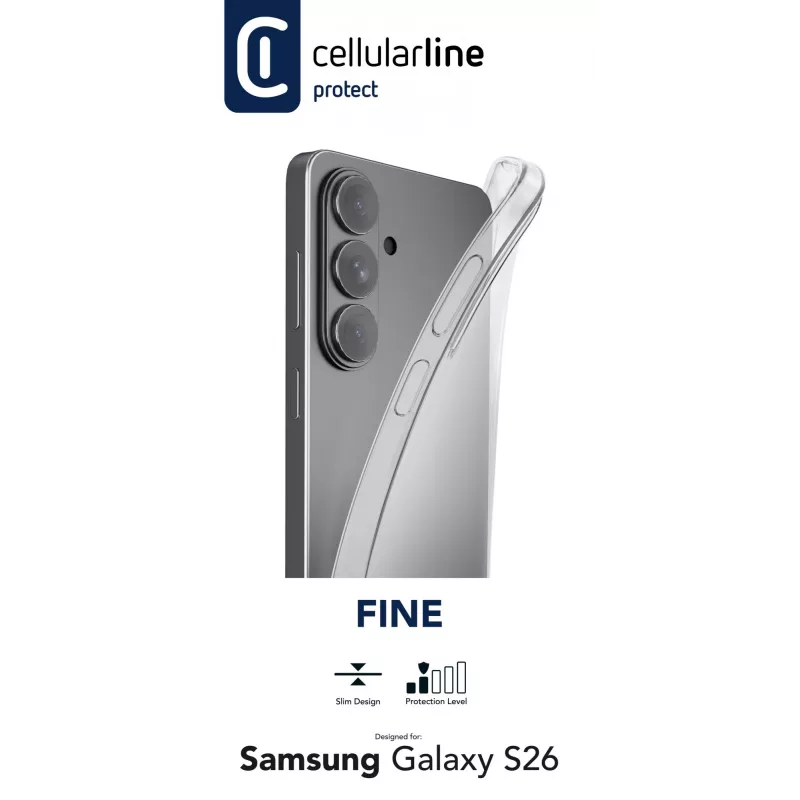 Cellularline Fine - Galaxy S26, cover, Samsung, Galaxy S26, 17 cm (6,7