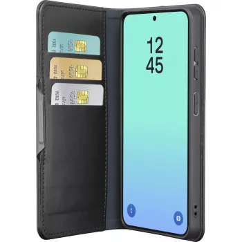 Cellularline Book Agenda - Galaxy S26 custodia a libro con finitura in similpelle, chiusura magnetica, protezione RFID e funzione stand.