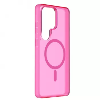 Cellularline FROSTY MAG - Galaxy S26 Ultra cover semitrasparente con superficie opaca e bordi colorati, compatibile con l'ecosistema Qi2 e gli accessori magnetici per Samsung.