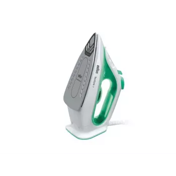 Braun TexStyle 1 SI 1040 GR ferro da stiro a vapore suola in ceramica 2000 W verde, bianco