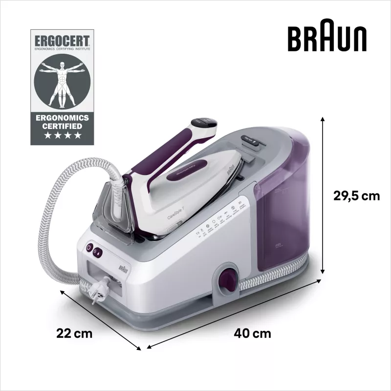 Braun CareStyle 7 IS7266VI 2700 W 2 L suola EloxalPlus viola