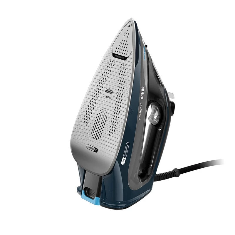 Braun TexStyle 9 0127409002 ferro da stiro ferro da stiro a vapore suola EloxalPlus 3200 W blu scuro