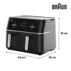 Braun TD 5030I BK doppia 10 L friggitrice ad aria 2400 W nero, argento
