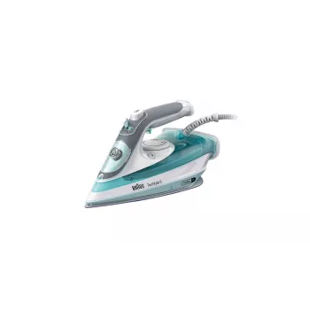 Braun TexStyle 3 SI 5017 GR ferro da stiro a vapore suola in ceramica 2700 W grigio, turchese, bianco