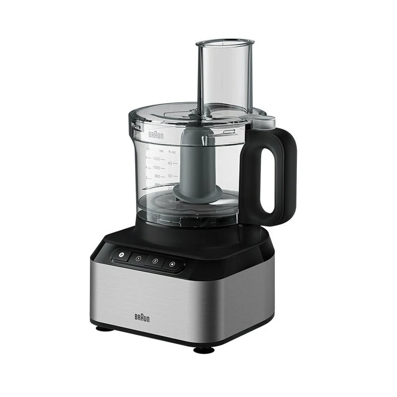 Braun FP 3233 SI Robot da cucina 800 W 2,1 L nero, acciaio inox