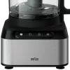 Braun FP 3233 SI Robot da cucina 800 W 2,1 L nero, acciaio inox