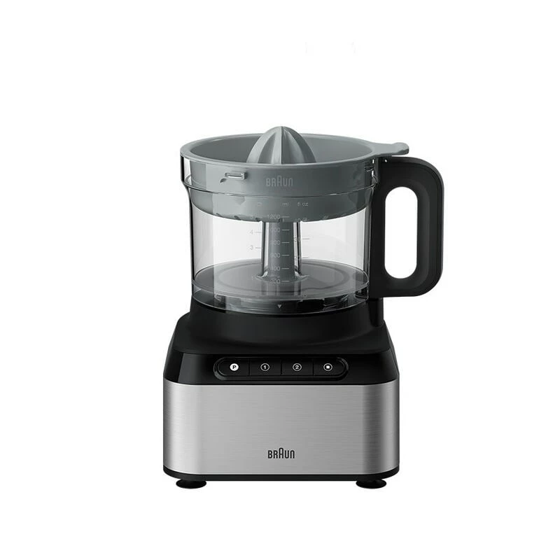 Braun FP 3233 SI Robot da cucina 800 W 2,1 L nero, acciaio inox
