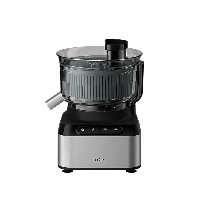 Braun FP 3233 SI Robot da cucina 800 W 2,1 L nero, acciaio inox