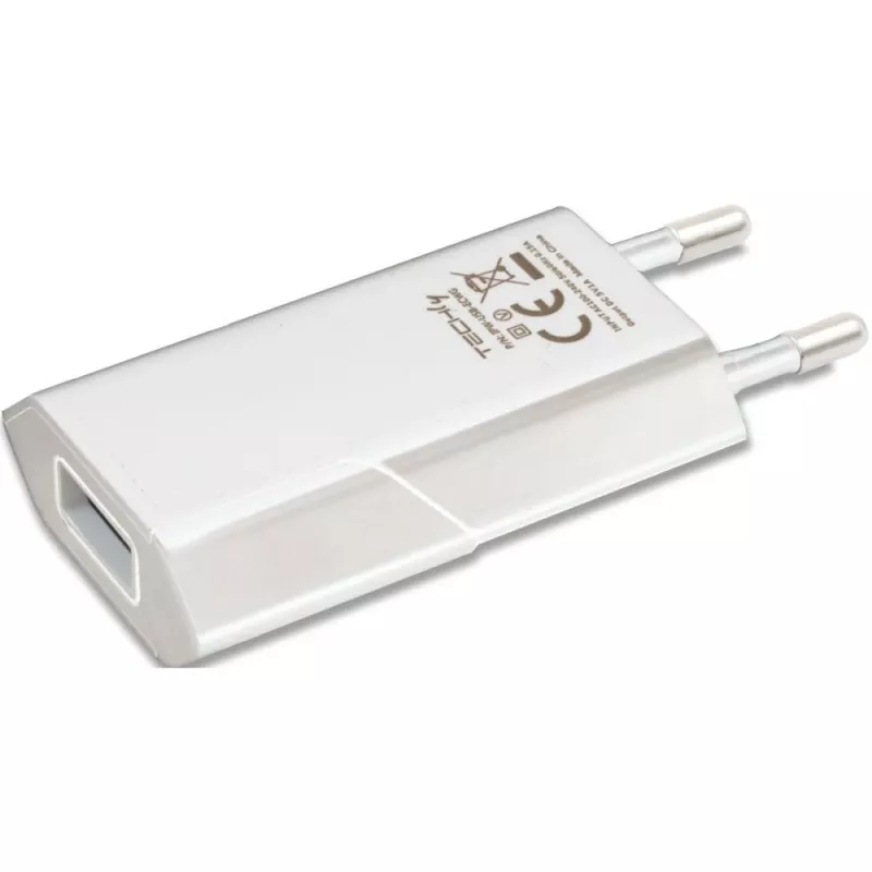 Techly IPW-USB-ECWW Caricabatterie per dispositivi mobili universale bianco AC interni
