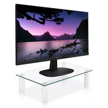 Techly Supporto in vetro per monitor / laptop, a sé stante, 20 kg, 33 cm (13