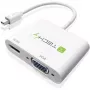 Techly Adattatore Mini DisplayPort a HDMI/VGA, 0,15 m, Mini DisplayPort, HDMI + VGA (D-Sub), connettore maschio, connettore femmina, 1920 x 1200 pixel