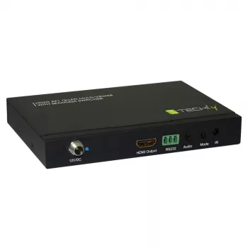 Techly HDMI 4x1 Multiviewer con switch seamless, HDMI, metallo, nero, 60 Hz, 1080p, 2,25 Gbit/s