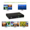 Techly HDMI 4x1 Multiviewer con switch seamless, HDMI, metallo, nero, 60 Hz, 1080p, 2,25 Gbit/s