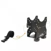 Techly Supporto CPU regolabile sottoscrivania, 5 kg, 75 x 75 mm, 100 x 100 mm, nero