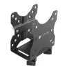 Techly Supporto CPU regolabile sottoscrivania, 5 kg, 75 x 75 mm, 100 x 100 mm, nero