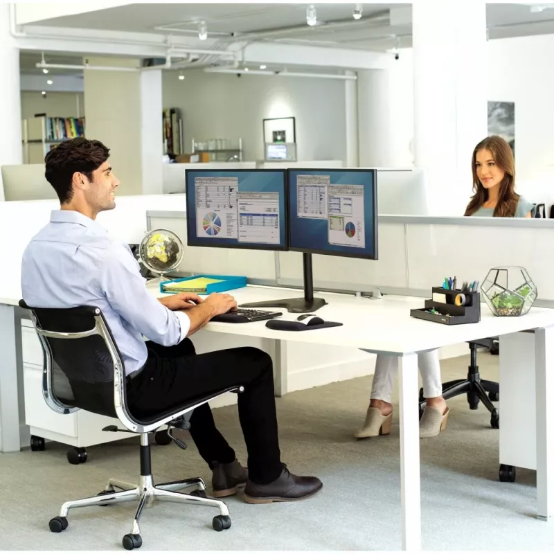 Techly ICA-LCD 2524 Supporto / piedistallo per monitor 81,3 cm (32 inch) da tavolo nero