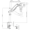 Techly ICA-LCD 515B Supporto / piedistallo per monitor 81,3 cm (32 inch) da scrivania nero