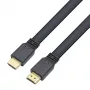 Techly Cavo piatto HDMI 2.0 High Speed con Ethernet A/A M/M 1 m