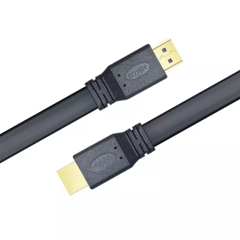 Techly Cavo piatto HDMI 2.0 High Speed con Ethernet A/A M/M 1 m