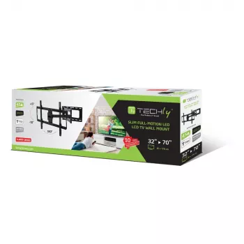 Techly Supporto a parete sottile per TV LCD LED 32-70