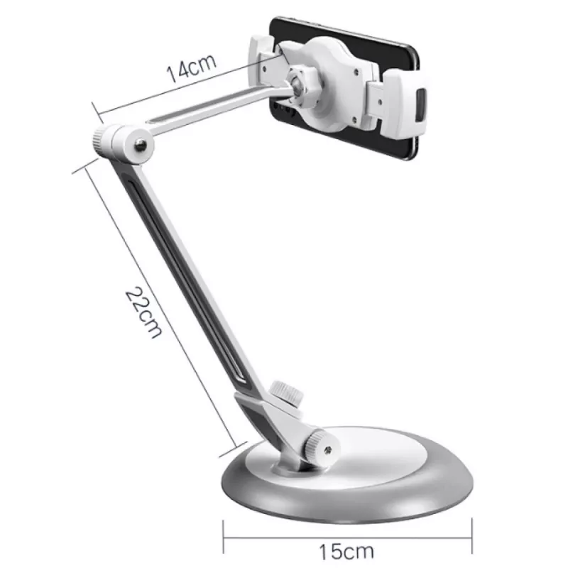 Techly Supporto universale da scrivania per smartphone e tablet fino a 10 inch