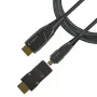 Techly Cavo in fibra ottica AOC HDMI A/A Micro HDMI 4K 50 m, 50 m, HDMI Type-A (standard), HDMI Type-D (Micro), 3D, 18 Gbit/s, nero