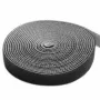 Techly Rotolo di nastro a velcro per gestione cavi lunghezza 10 m larghezza 20 mm nero