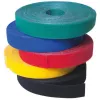Techly Rotolo di nastro a velcro per gestione cavi lunghezza 10 m larghezza 20 mm nero