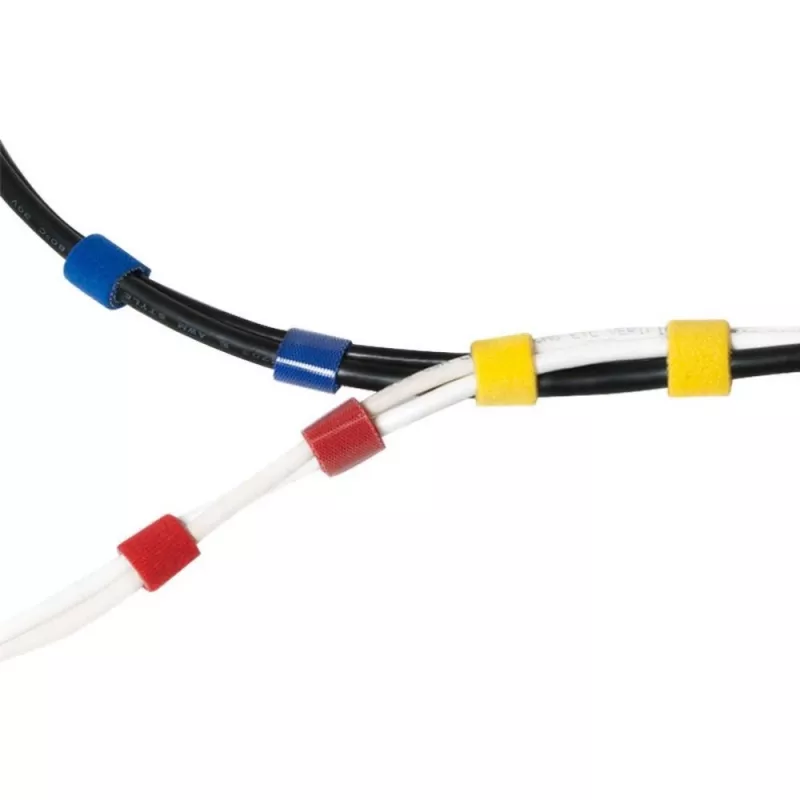 Techly Rotolo di nastro a velcro per gestione cavi lunghezza 10 m larghezza 20 mm nero