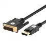 Techly ICOC DSP-C12-030P Adattatore cavo video 3 m DisplayPort DVI-D nero