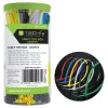 Techly ISWT-SET-CL600T Fascette per cavi fascette multiuso in nylon multicolore 600 pz.