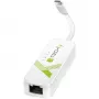 Techly Adattatore da USB 3.1 Type-C a RJ45 Gigabit Ethernet, bianco