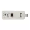Techly Adattatore da USB 3.1 Type-C a RJ45 Gigabit Ethernet, bianco