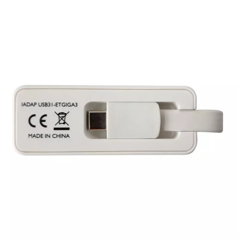 Techly Adattatore da USB 3.1 Type-C a RJ45 Gigabit Ethernet, bianco