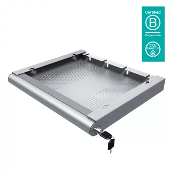 Dataflex Addit Cassetto di sicurezza hardware 622, argento, acciaio, tinta unita, 530 mm, 450 mm, 75 mm