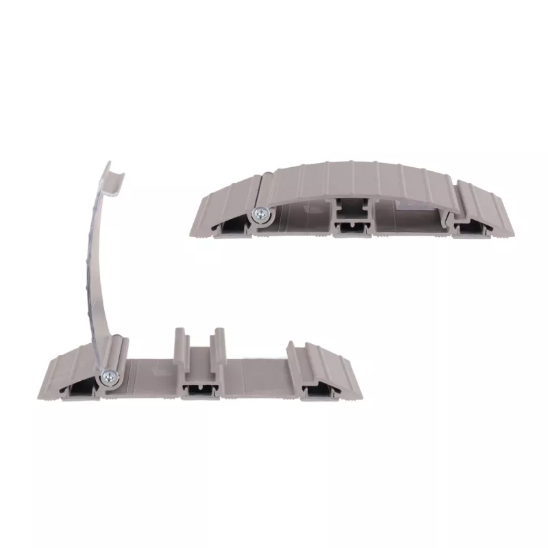 Dataflex Addit Passacavi 60 cm – dritto 402, passacavi, argento, alluminio, 500 kg, 2 cm, 145 mm