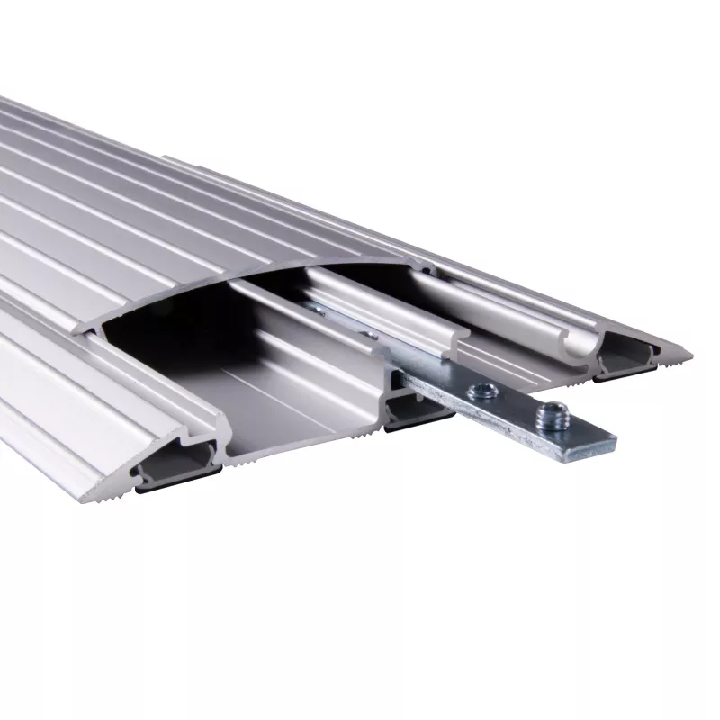 Dataflex Addit Passacavi 118 cm - dritto 452, argento, alluminio, 500 kg, 2 cm, 145 mm, 180 mm