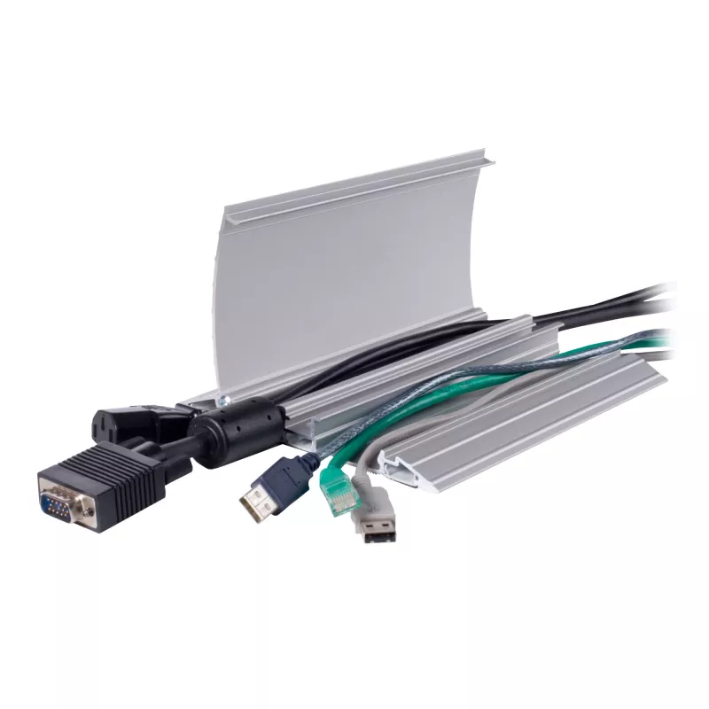 Dataflex Addit Passacavi 118 cm - dritto 452, argento, alluminio, 500 kg, 2 cm, 145 mm, 180 mm