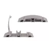 Dataflex Addit Passacavi 118 cm - dritto 452, argento, alluminio, 500 kg, 2 cm, 145 mm, 180 mm