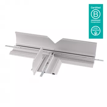 Dataflex Addit Protezione cavi - raccordo a T 462, protezione cavi, argento, alluminio, 500 kg, 2 cm, 260 mm