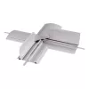 Dataflex Addit Protezione cavi - raccordo a croce 472, protezione cavi, argento, alluminio, 500 kg, 2 cm, 260 mm