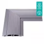 Dataflex Addit Passacavi - raccordo ad angolo 482, argento, alluminio, 500 kg, 2 cm, 203 mm, 305 mm