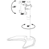 Techly ICA-LCD 2500 supporto/stand per monitor 68,6 cm (27 inch) da scrivania nero