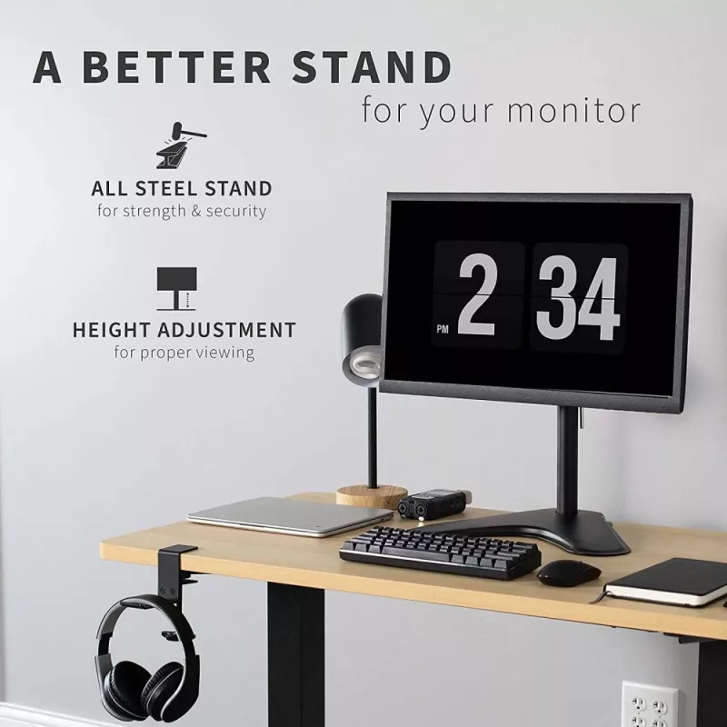 Techly ICA-LCD 2500 supporto/stand per monitor 68,6 cm (27 inch) da scrivania nero