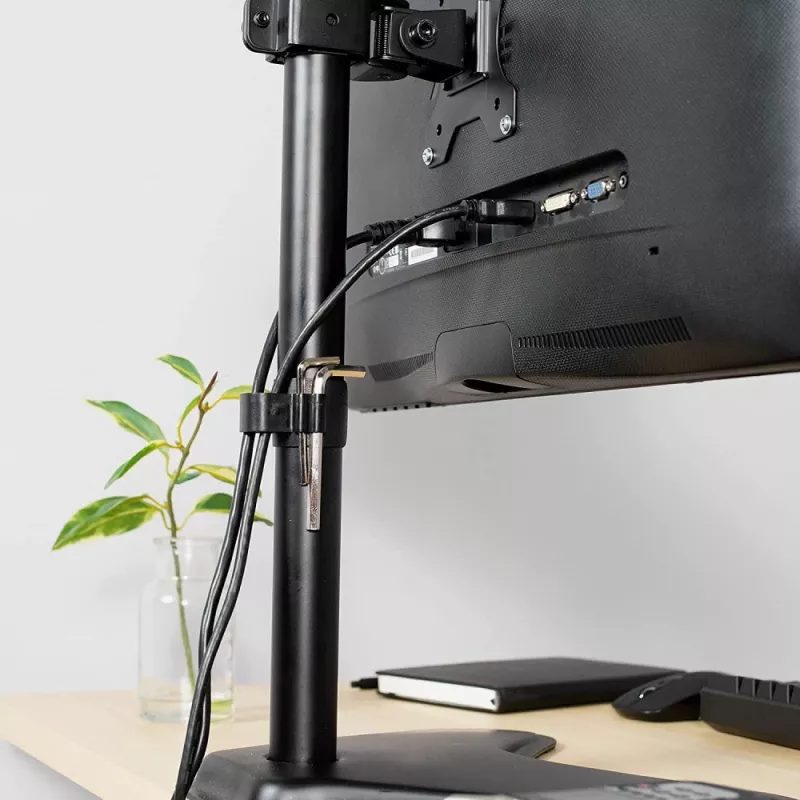 Techly ICA-LCD 2500 supporto/stand per monitor 68,6 cm (27 inch) da scrivania nero