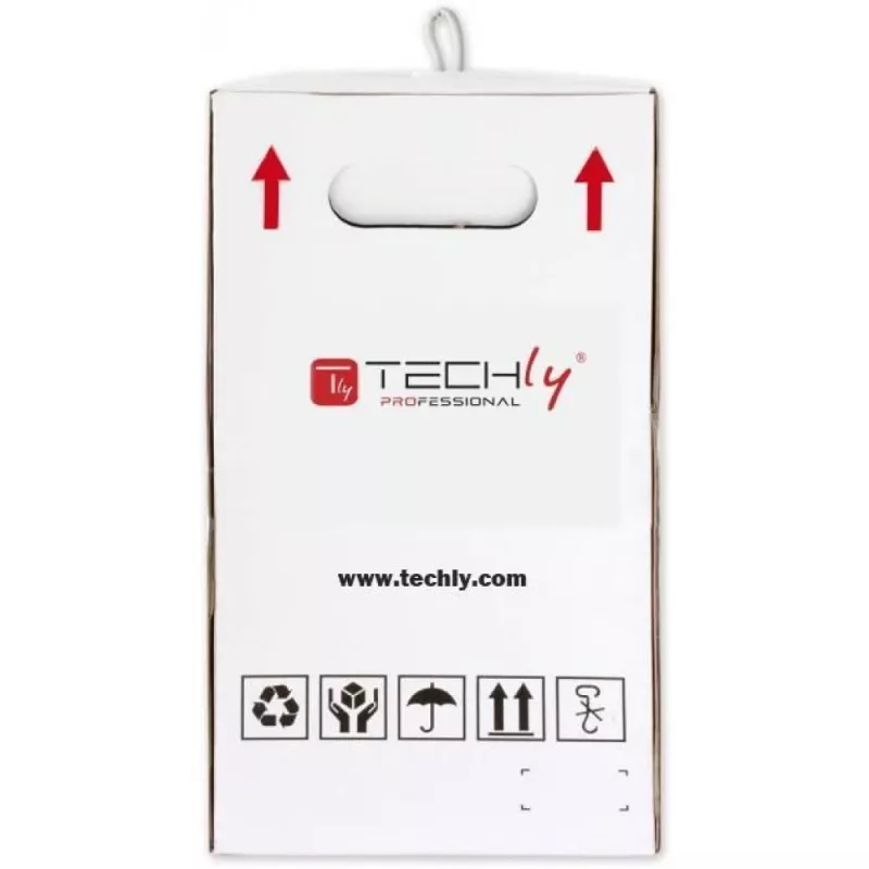 Techly ITP-C6U-FL cavo di rete grigio 305 m Cat6 U/UTP (UTP)